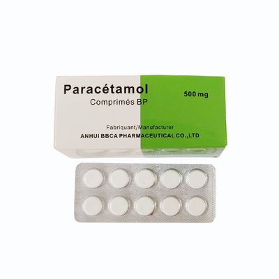 Acétaminophénol Paracétamo Blanc Comprimés 0, 3 g 0,5 g Comprimé circulaire fournir l' enregistrement et OEM